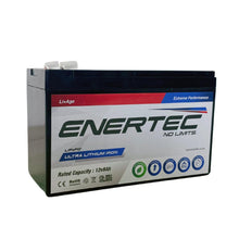 Load image into Gallery viewer, Enertec 12V 8Ah Lithium-Ion Household, Security and Emergency Lighting Battery - Global Batteries SA