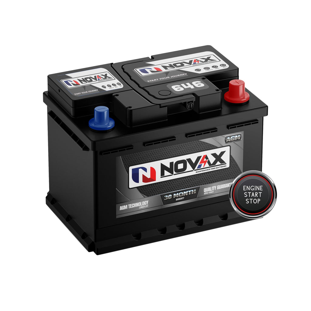 Novax 646 AGM Stop Start Battery - Global Batteries SA