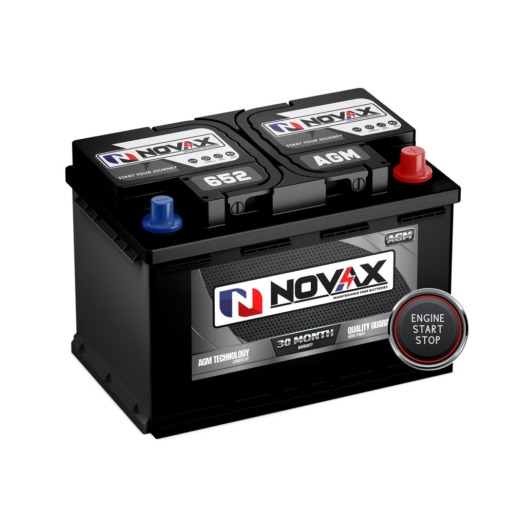 Novax 652 AGM Stop Start Battery - Global Batteries SA