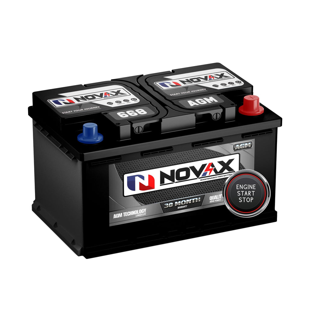 Novax 668 AGM Stop Start Battery - Global Batteries SA