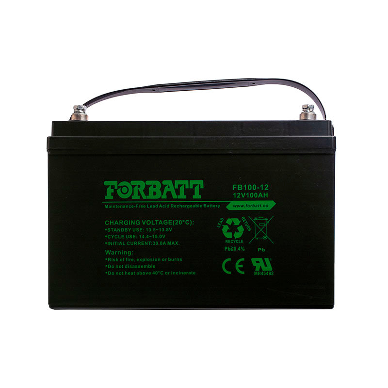 Forbatt 12V 100Ah AGM VRLA Battery | UPS, Security, Medical Equipment | 18BAT-12V100-FBC