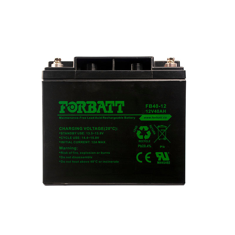 Forbatt 12V 40Ah AGM VRLA Battery | UPS, Security, Medical Equipment | 18BAT-12V40-FBC