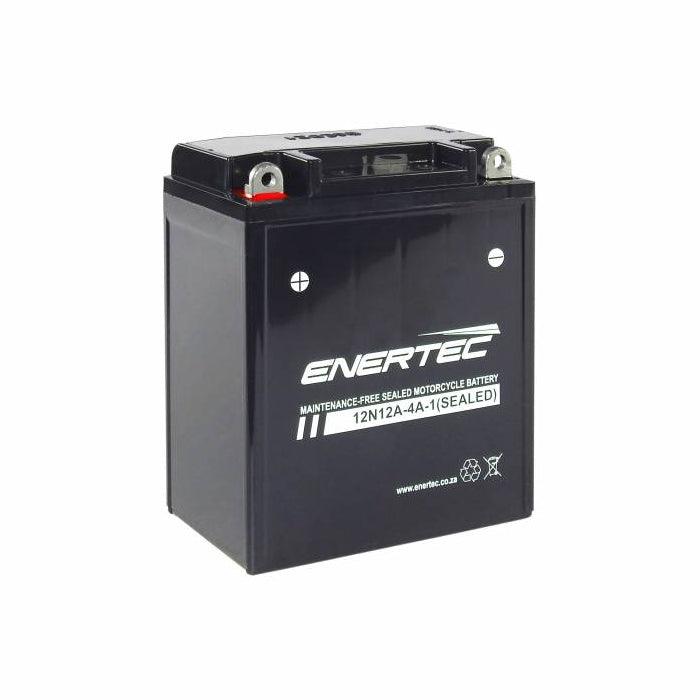 Enertec 12N12A-4A-1 12v 12Ah AGM Motorcycle Battery - Global Batteries SA
