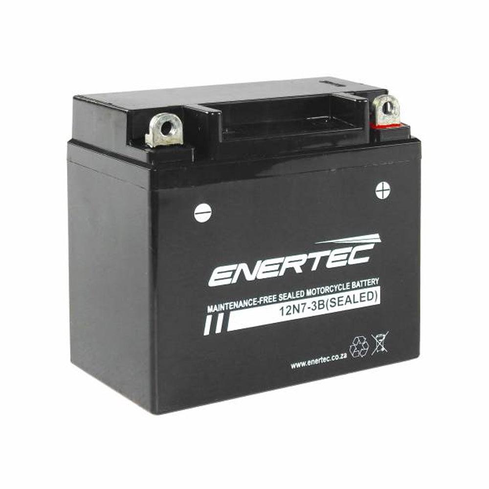 Enertec 12N7-3B 12v 6.5Ah AGM Motorcycle Battery - Global Batteries SA
