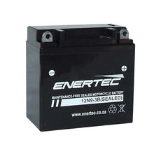 Load image into Gallery viewer, Enertec 12N9-3B 12v 8Ah AGM Motorcycle Battery - Global Batteries SA