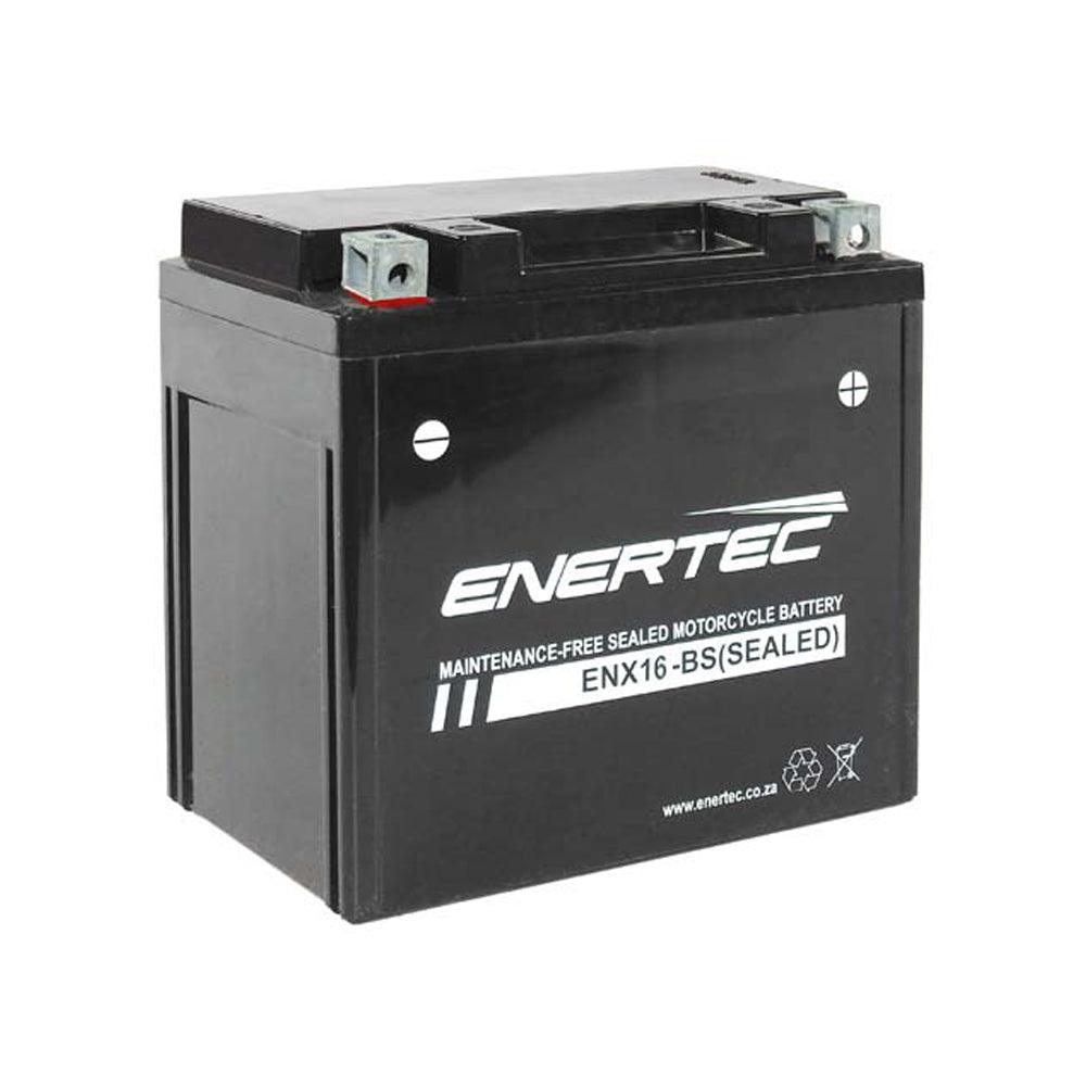 Enertec YTX16-BS 12v 16Ah AGM Motorcycle Battery - Global Batteries SA