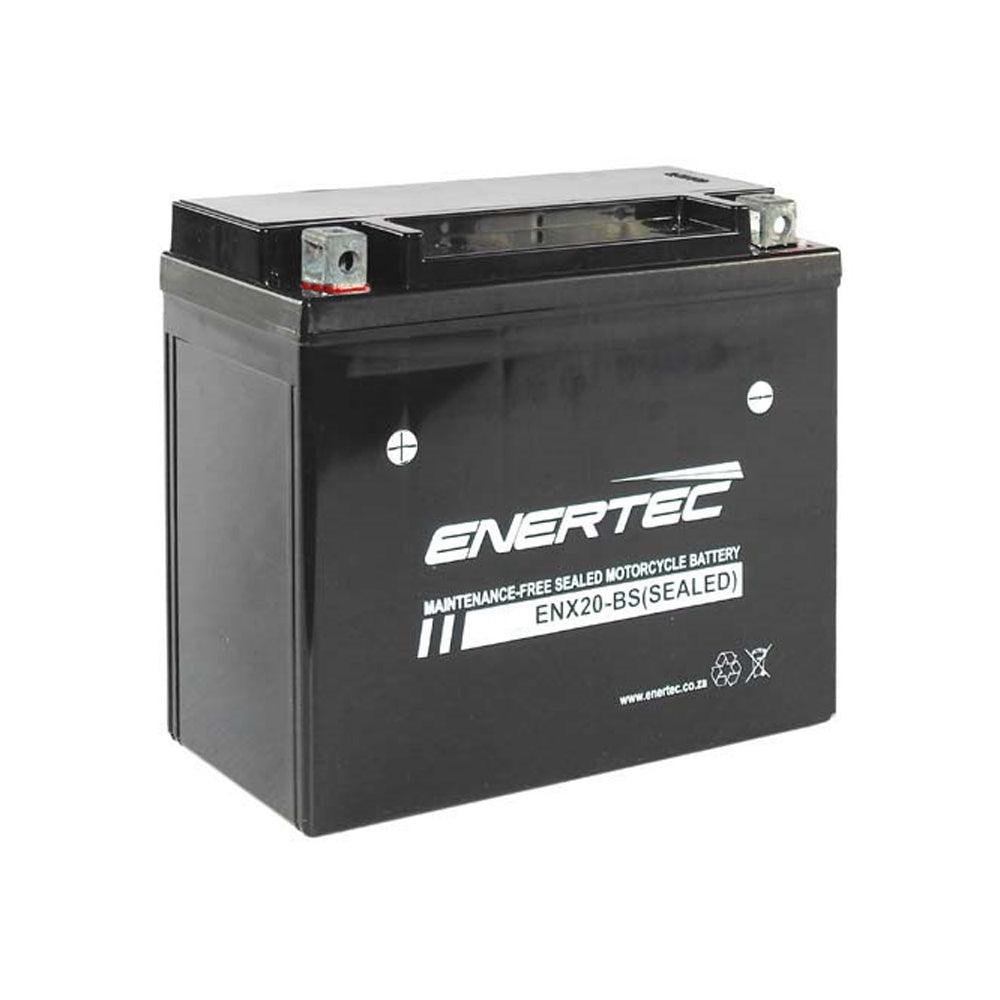 Enertec YTX20-BS 12v 20Ah AGM Motorcycle Battery - Global Batteries SA