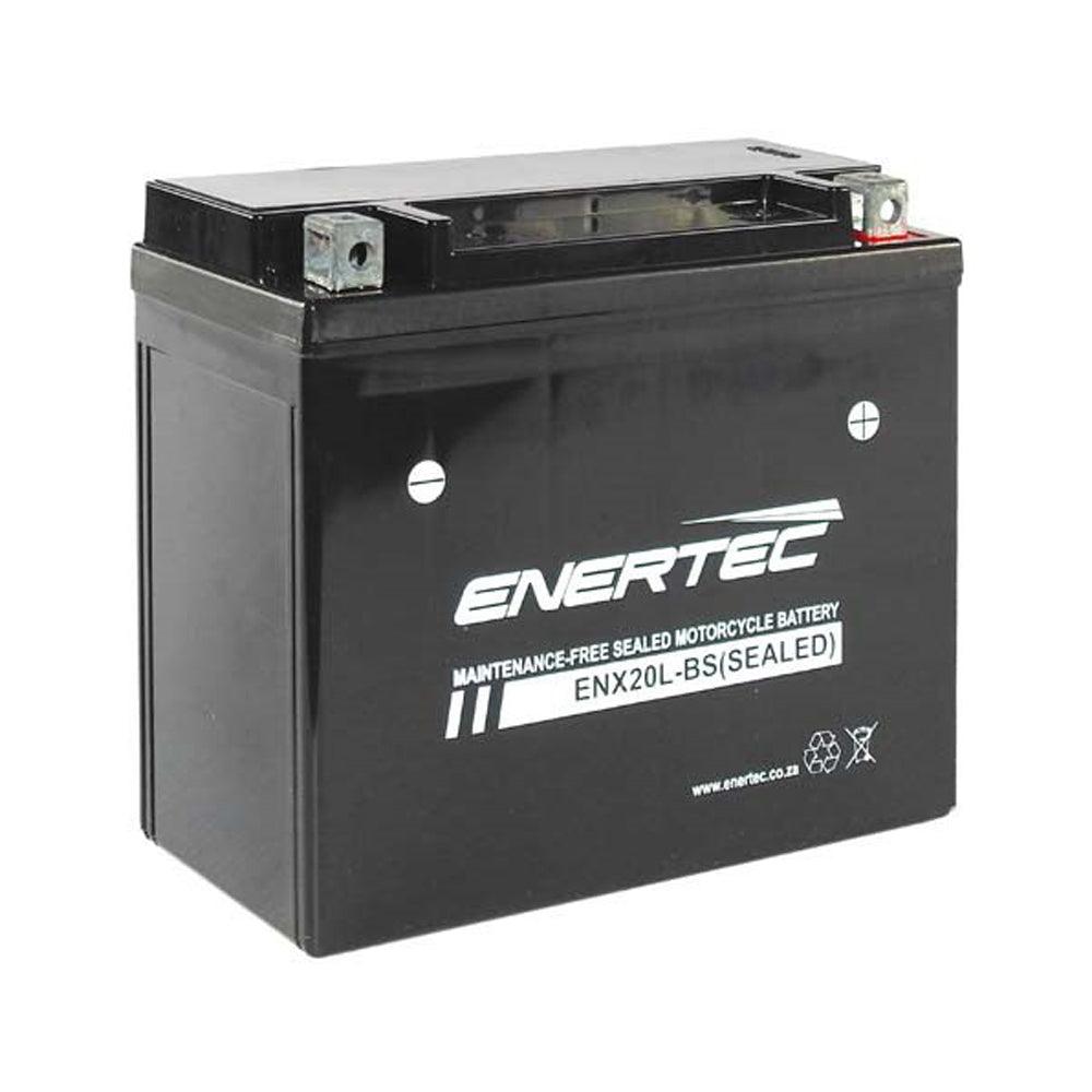 Enertec YTX20L-BS 12v 20Ah AGM Motorcycle Battery - Global Batteries SA