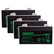 Forbatt 6V 1.4Ah AGM VRLA Backup Battery | UPS, Security, Medical Equipment | 6V1/4-FBC 4 Pack