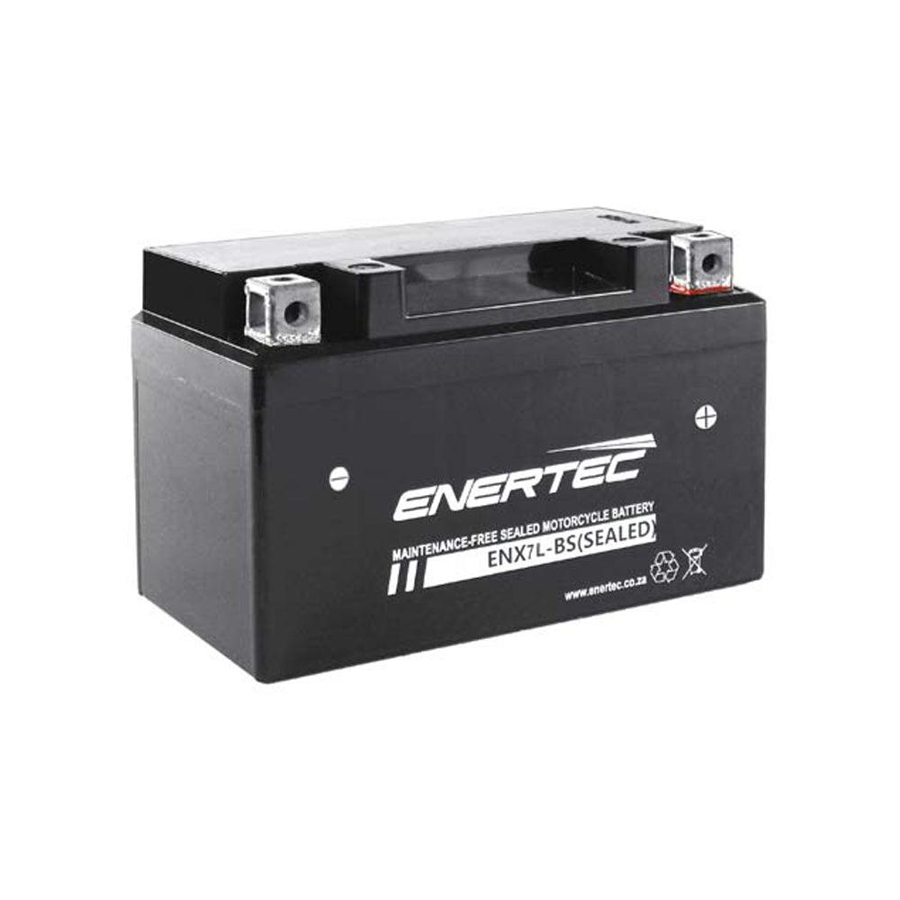 Enertec YTX7L-BS 12v 6Ah AGM Motorcycle Battery - Global Batteries SA