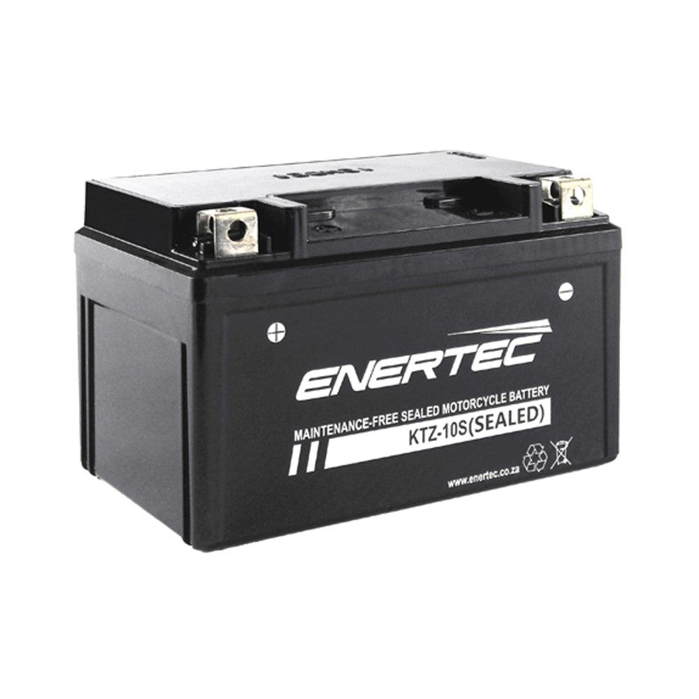 Enertec YTZ10S 12v 8.6Ah AGM Motorcycle Battery - Global Batteries SA