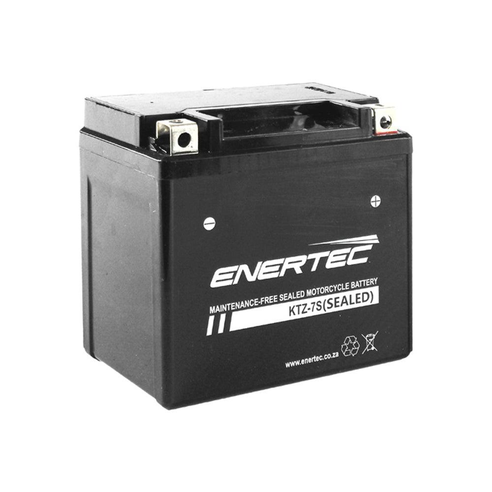 Enertec YTZ7S 12v 6.5Ah AGM Motorcycle Battery - Global Batteries SA
