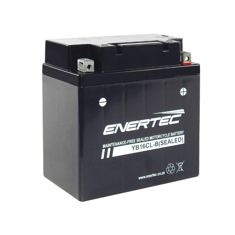 Enertec YB16CL-B 12v 16Ah AGM Motorcycle Battery - Global Batteries SA