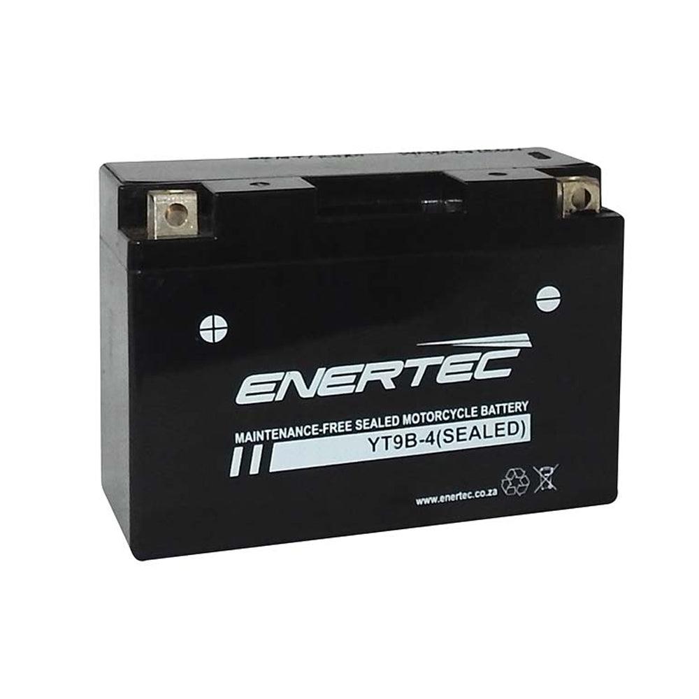 Enertec YT9B-4 12v 9Ah AGM Motorcycle Battery - Global Batteries SA
