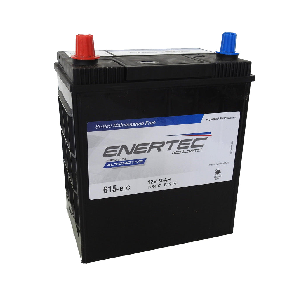Enertec 615 12V 35AH Lead Acid Car Battery Blue - Global Batteries SA