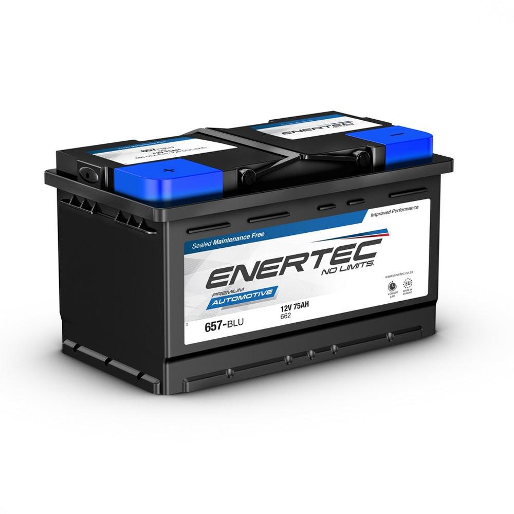 Enertec 652 12V 70Ah 630CCA Lead Acid Car Battery - Global Batteries SA