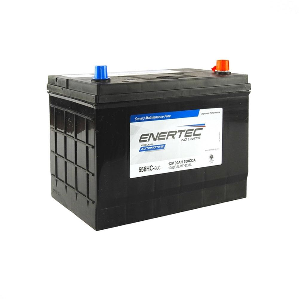 Enertec 656HC 12V 70Ah 700CCA Lead Acid Car Battery - Global Batteries SA