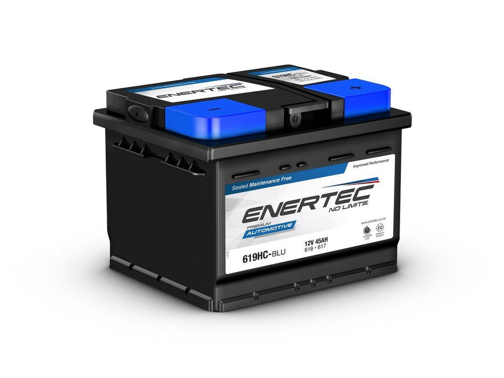 ENERTEC 619HC-BLV 12V 45Ah Lead Calcium Car Battery - Global Batteries SA