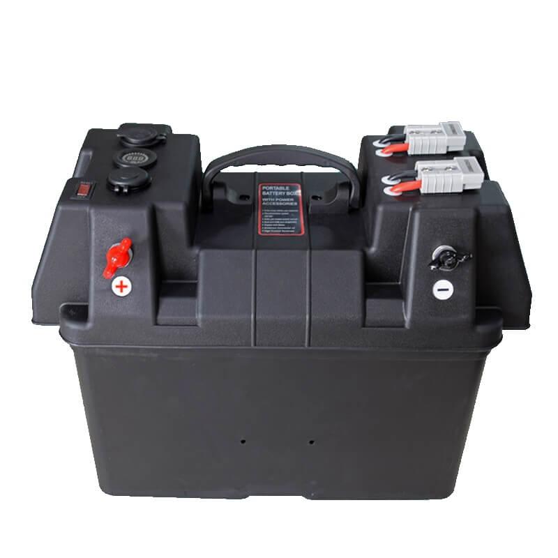 Portable Battery Box with Dual Anderson Connectors - Global Batteries SA