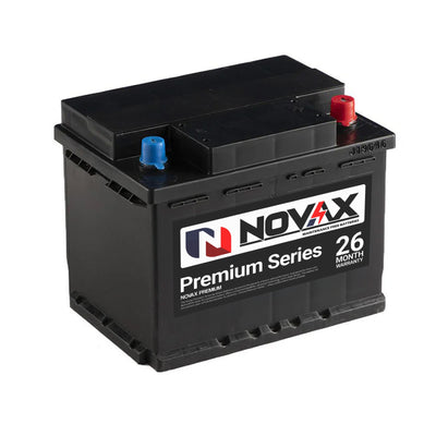 Novax Premium 628 Automotive Battery | 12V 50Ah 390CCA | Maintenance-Free 26 Month Warranty