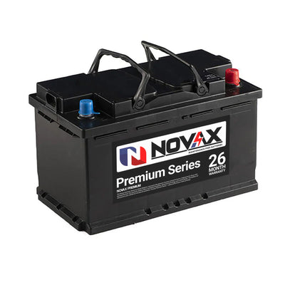 Novax Premium 668 Automotive Battery | 12V 80Ah 620CCA | Maintenance-Free 26 Month Warranty
