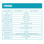MASTODON F6000 12V/6V 6AH INTELLIGENT BATTERY CHARGER - Global Batteries SA
