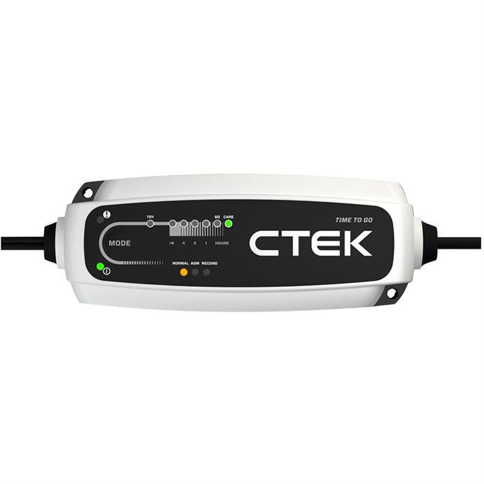 CTEK CT5 TIME TO GO - Smart 12V 5A Battery Charger for Cars, Motorcycles, and Other Vehicles - Global Batteries SA