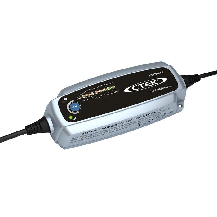 CTEK LITHIUM XS - 12V 5A Intelligent Lithium Ion Phosphate Battery Charger - Global Batteries SA