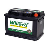 Willard 652 12v 70Ah 590CCA Lead Acid Car Battery