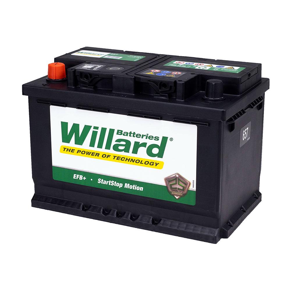 Willard 657 12v 70Ah 590CCA Lead Acid Car Battery - Global Batteries SA