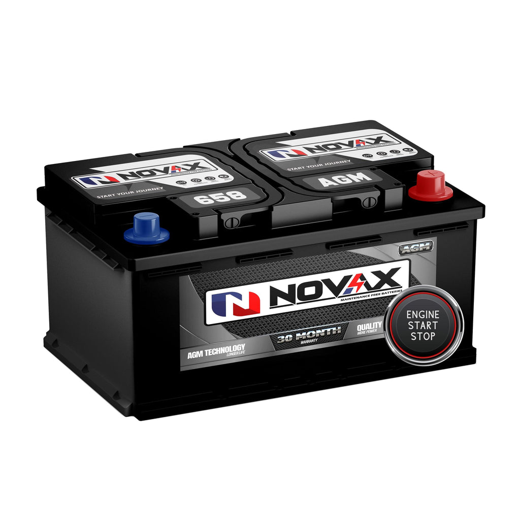 Novax 658 AGM Stop Start Battery - Global Batteries SA