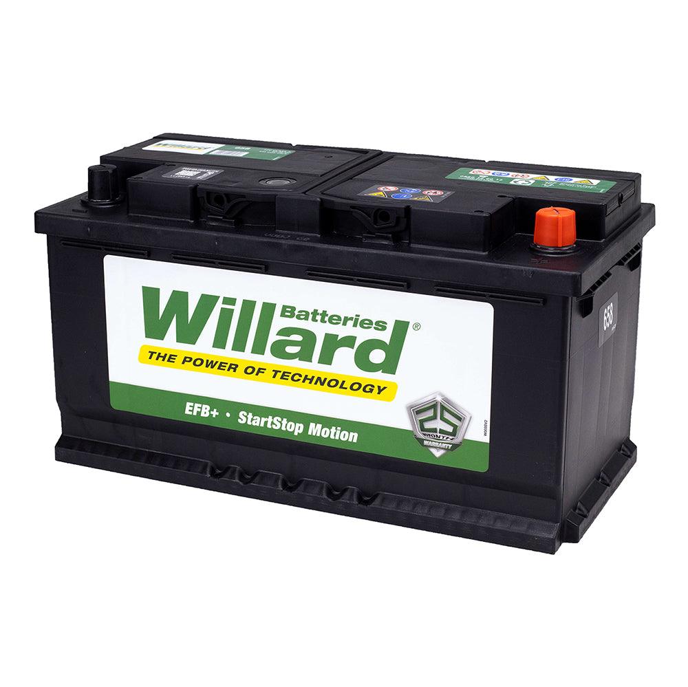 Willard 658 12v 90Ah 630CCA Lead Acid Car Battery - Global Batteries SA