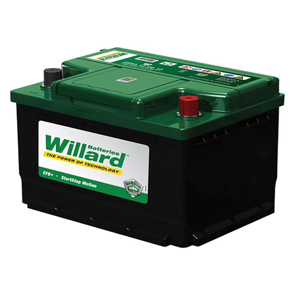 Willard 668 12v 80Ah 590CCA Lead Acid Car Battery - Global Batteries SA