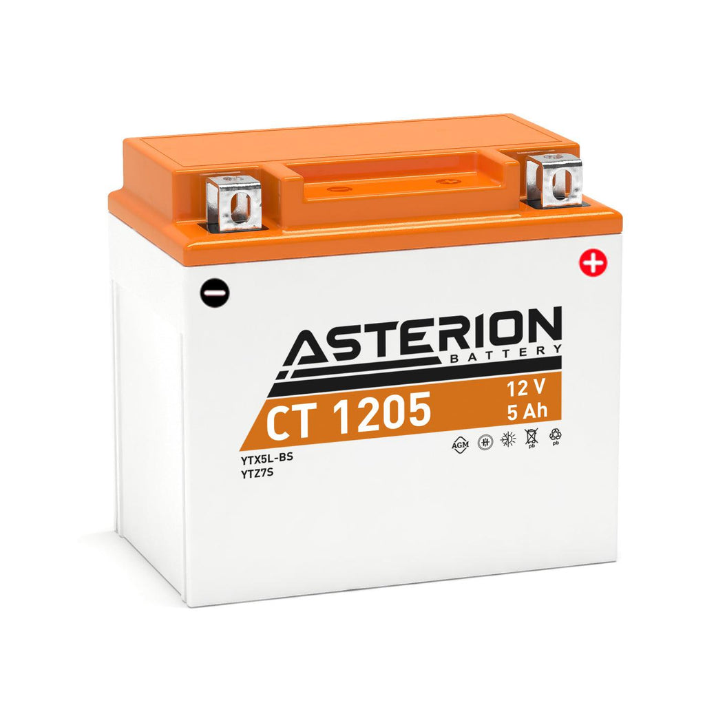 Asterion CT 1205 YTX5L-BS AGM Motorcycle Battery - Global Batteries SA