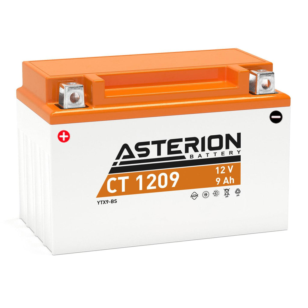Asterion CT 1209 YTX9-BS AGM Motorcycle Battery - Global Batteries SA
