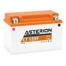 Load image into Gallery viewer, Asterion CT 1209 YTX9-BS AGM Motorcycle Battery - Global Batteries SA