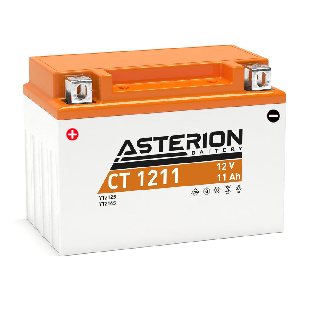 Asterion CT 1211 YTZ14S AGM Motorcycle Battery - Global Batteries SA