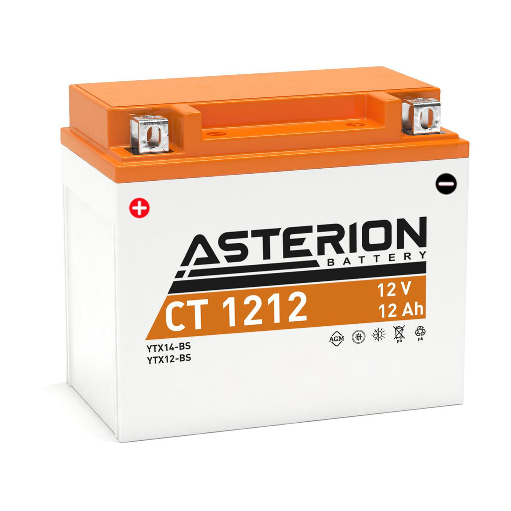 Asterion CT 1212 YTX12-BS AGM Motorcycle Battery - Global Batteries SA