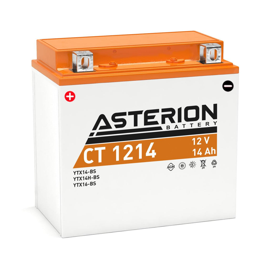 Asterion CT 1214 YTX14-BS AGM Motorcycle Battery - Global Batteries SA