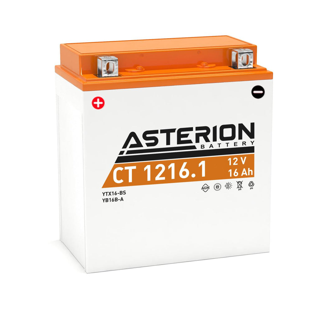 Asterion CT 1216.1 YTX16-BS AGM Motorcycle Battery - Global Batteries SA
