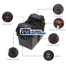 Load image into Gallery viewer, Global Outdoor Portable Weather Proof Battery Box - Global Batteries SA