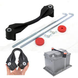 Rubber Battery Holding Bracket and Bolt Tie Hold Down Kit